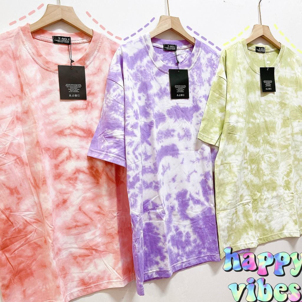 Áo loang trơn tie dye unisex form rộng Tie Boutique