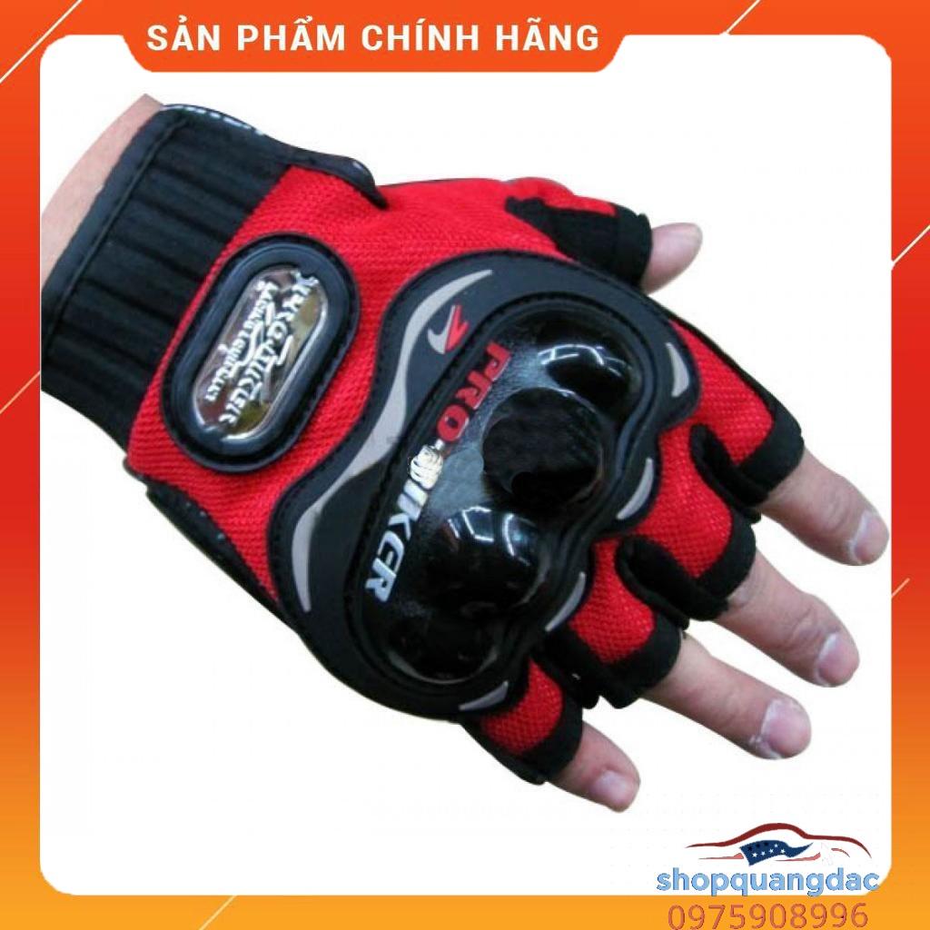 Găng Tay Probiker Cụt Ngón Có Gù Nhựa - Đi Phượt