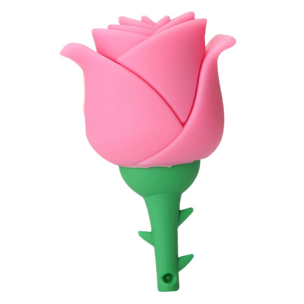 Rose Shape USB U Disk Drive Flash Memory Stick For PC Computer Pink