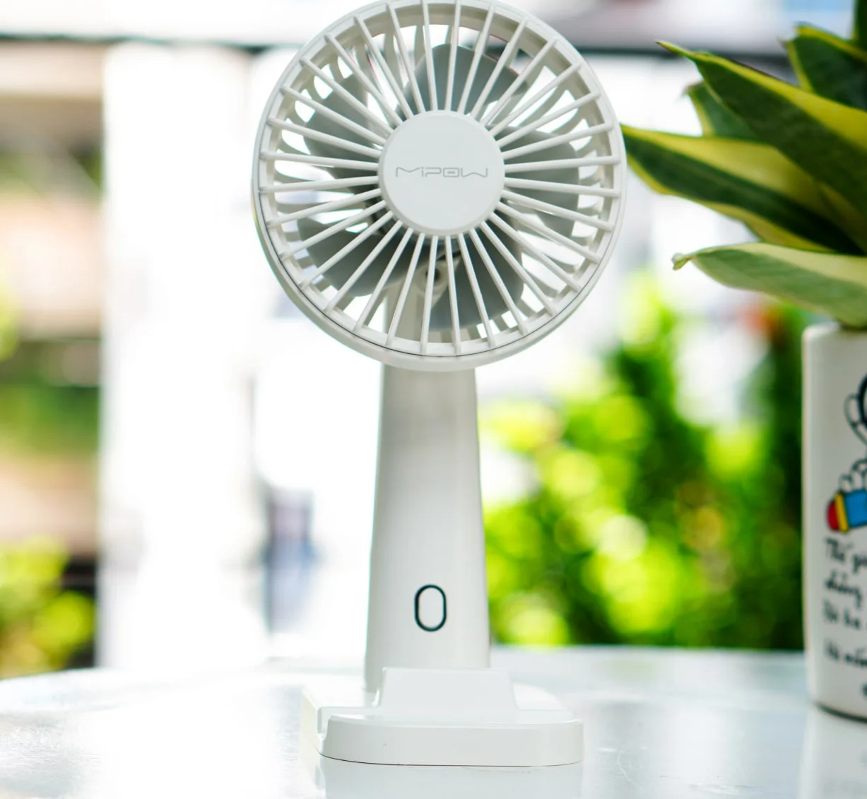 Quạt Mipow cầm tay Flip Adjust Mini Fan Light Hàng Chính Hãng