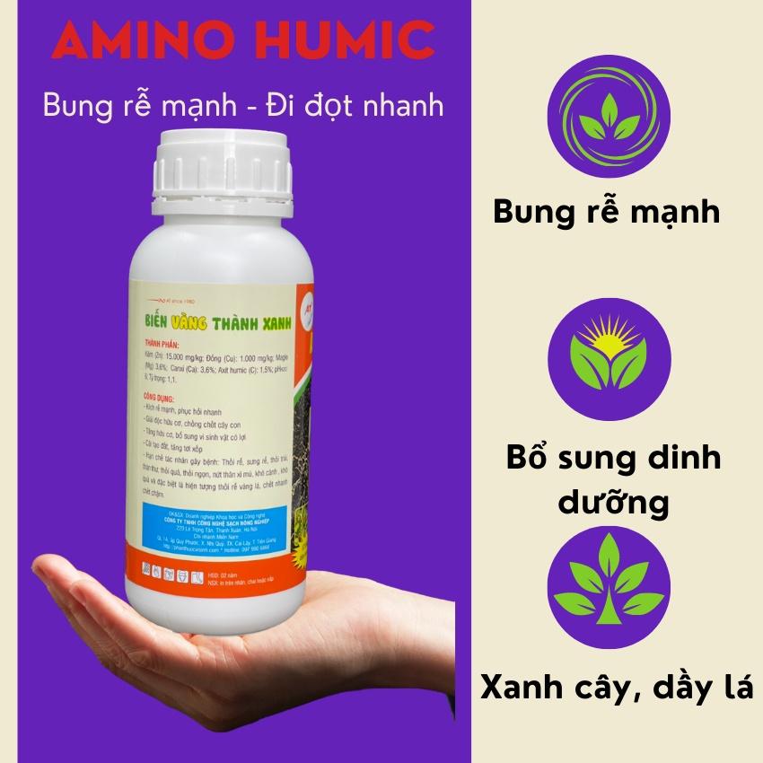 [Có sẵn] Phân bón sinh học – Bung rễ mạnh, đi đọt nhanh – AT Amino Humic 500ml