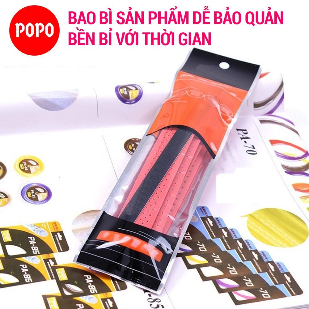 Quấn cán tennis, cầu lông Bộ 5 cái có gân chống trơn POPO chất liệu thoáng khí thoát mồ hôi