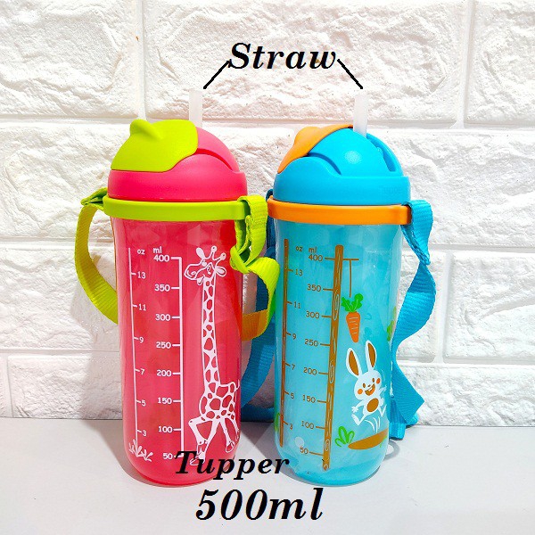 Bình nước Kid Tumbler có ống hút 500ML Tupperware chính hãng (màu xanh dương)