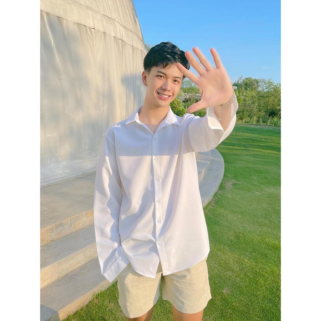 Áo sơ mi nam form rộng phong cách Unisex thời trang