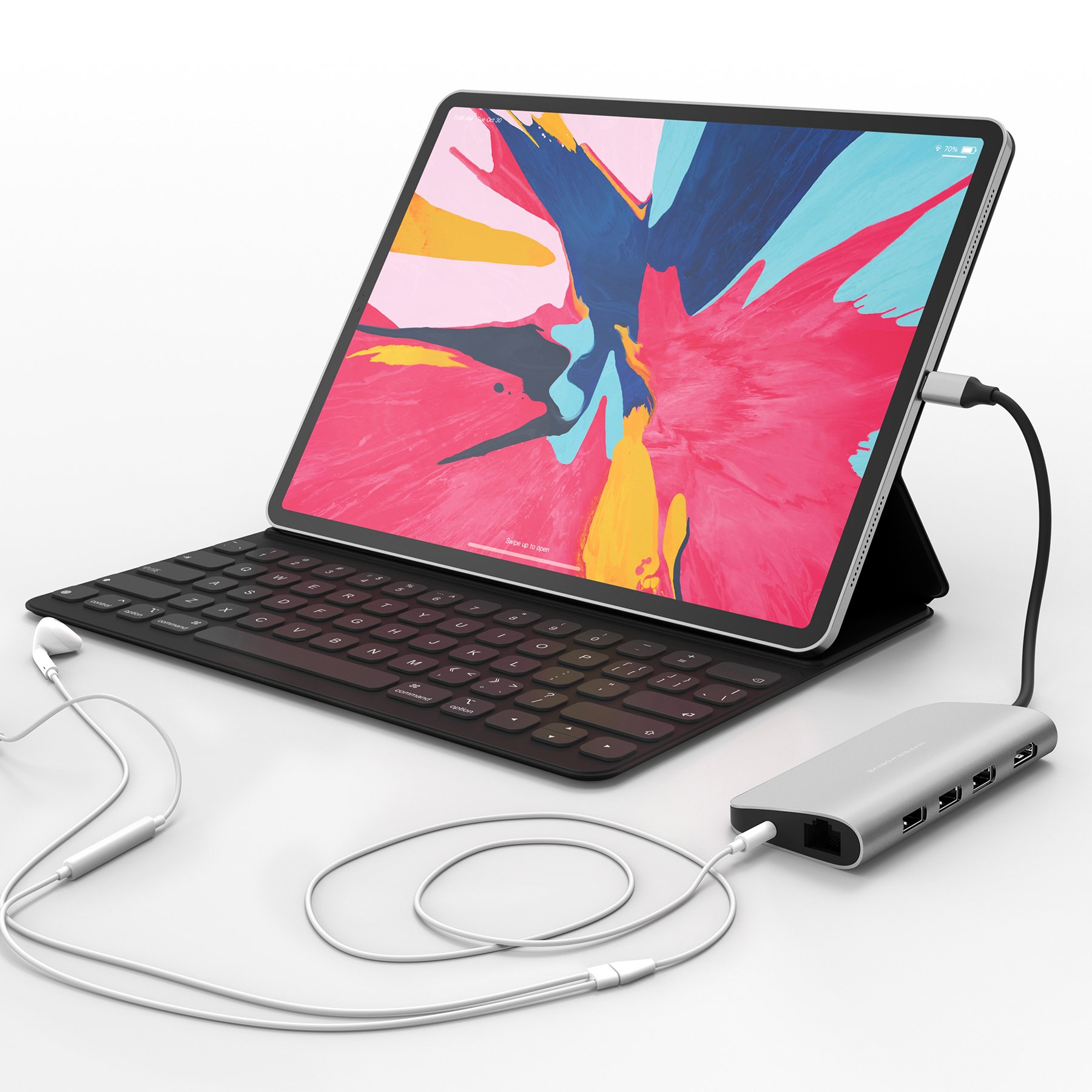 CỔNG CHUYỂN HYPERDRIVE POWER 9-IN-1 USB-C HUB FOR IPAD PRO 2018, MACBOOK, SURFACE, ULTRABOOK, CHROMEBOOK PC &amp; USB-C DEVICES – HD30F - HÀNG CHÍNH HÃNG