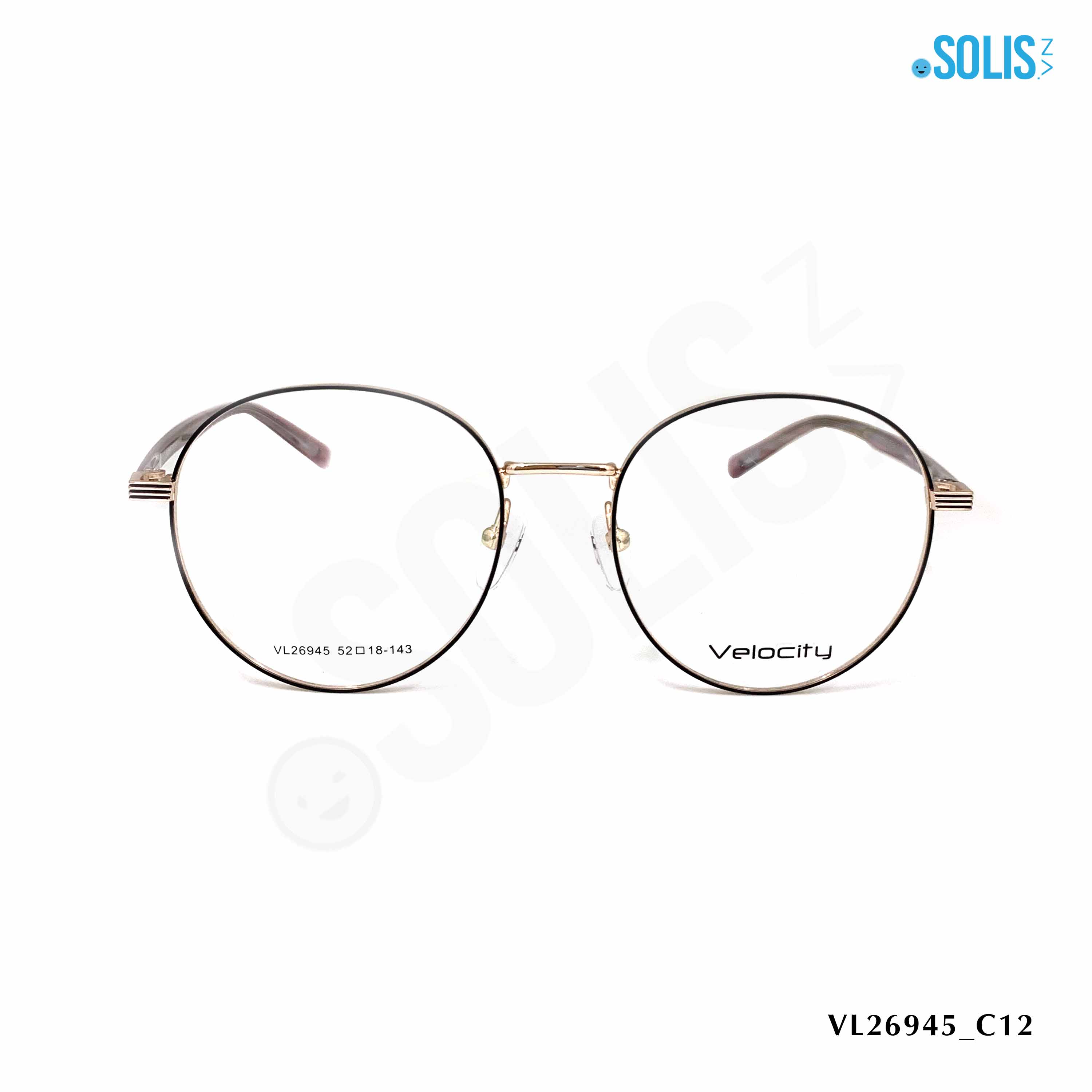 Gọng kính KL hiệu Velocity VL26945 - GỌNG KÍNH KIM LOẠI HIỆU VELOCITY VL26945 KÍCH THƯỚC 52-18-143