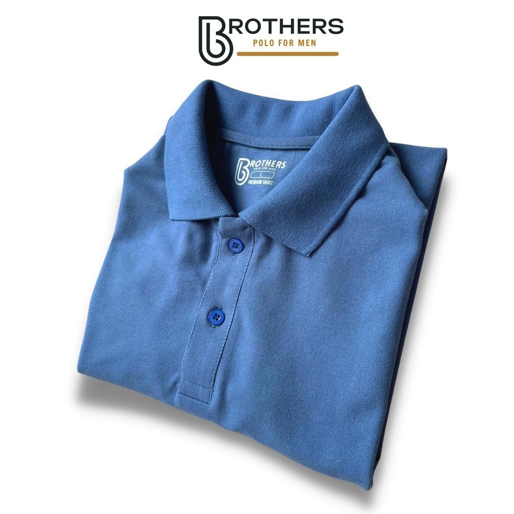 Áo thun POLO nam PARA xanh cổ trụ bẻ, chuẩn form, vải cá sấu cotton cao cấp, sang trọng lịch lãm - BROTHERS