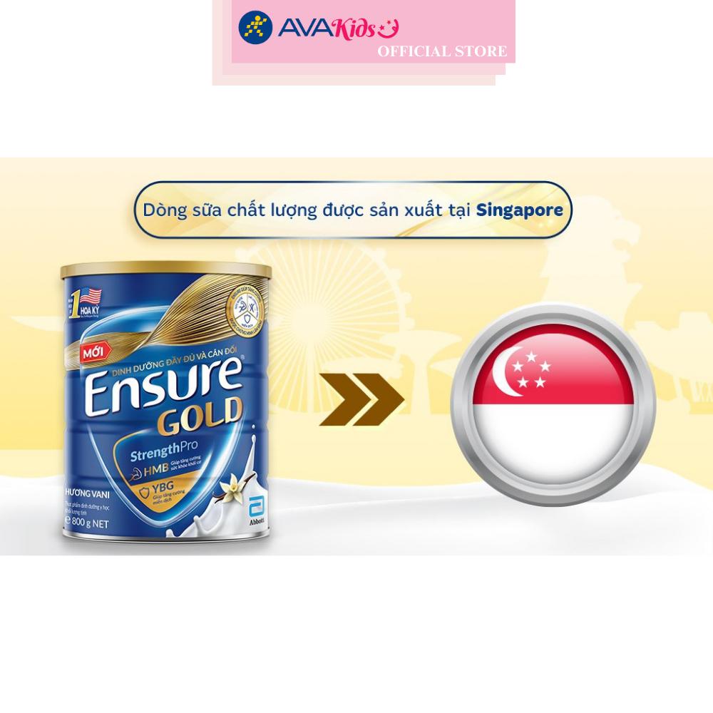 Sữa bột người lớn Ensure Gold StrengthPro hương vani 800g