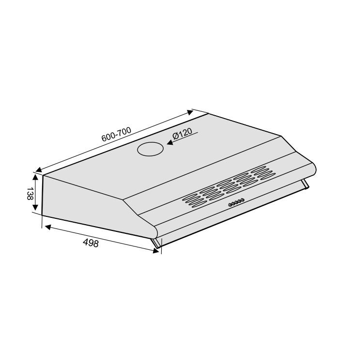 Máy hút mùi Lorca TA-3007A-60/70 - Hàng chính hãng