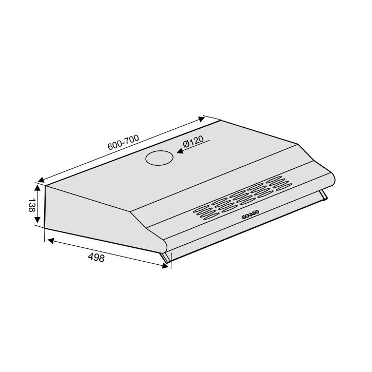 Máy hút mùi Lorca TA-3007A-60/70 (Made in P.R.C)- Hàng chính hãng