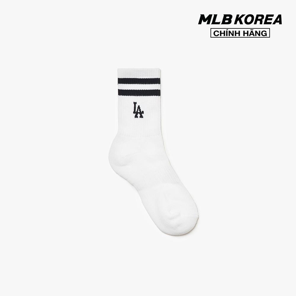 MLB - Set 3 vớ cổ cao Two Line Small Logo 3ASOMA216-00WHS