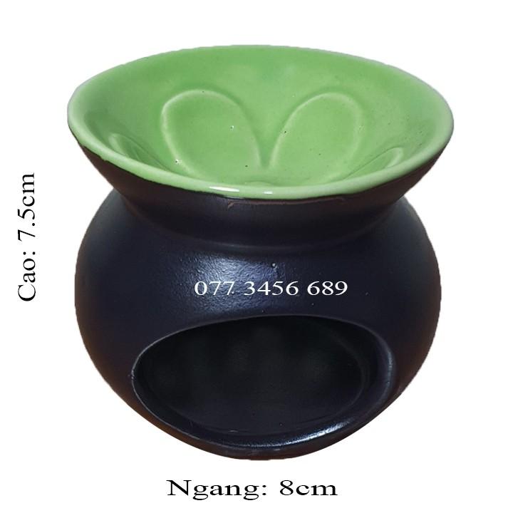 Đèn xông tinh dầu sứ cao cấp ngang 8cm