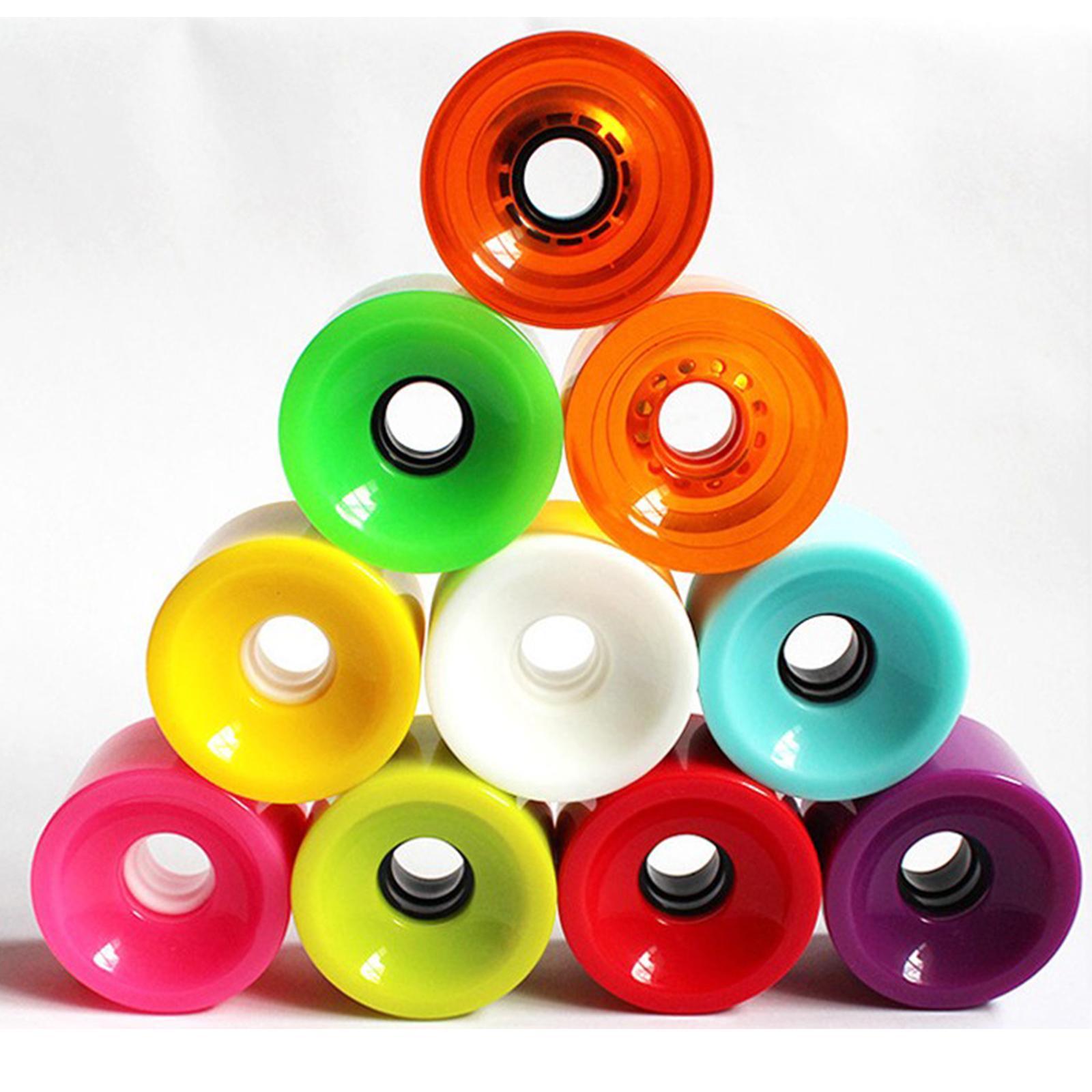 8 Pieces 78A Hardness Skateboard Wheels 70X51mm Longboard Roller Parts