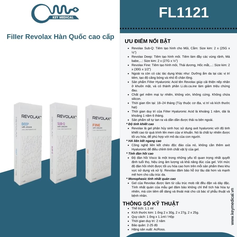 FiIIer Revolax Hàn Quốc cao cấp