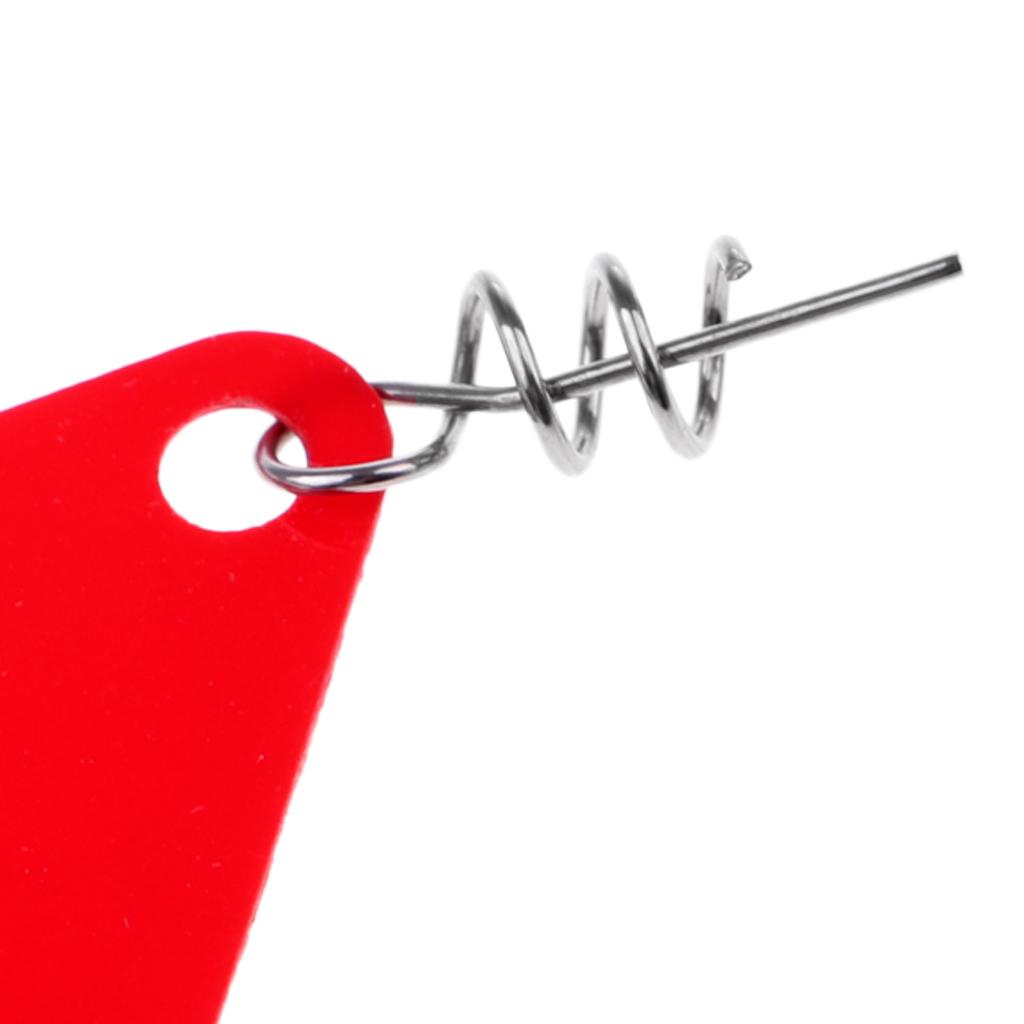 Fishing Spoon Lures with Centering Pin Spring Twist Lock