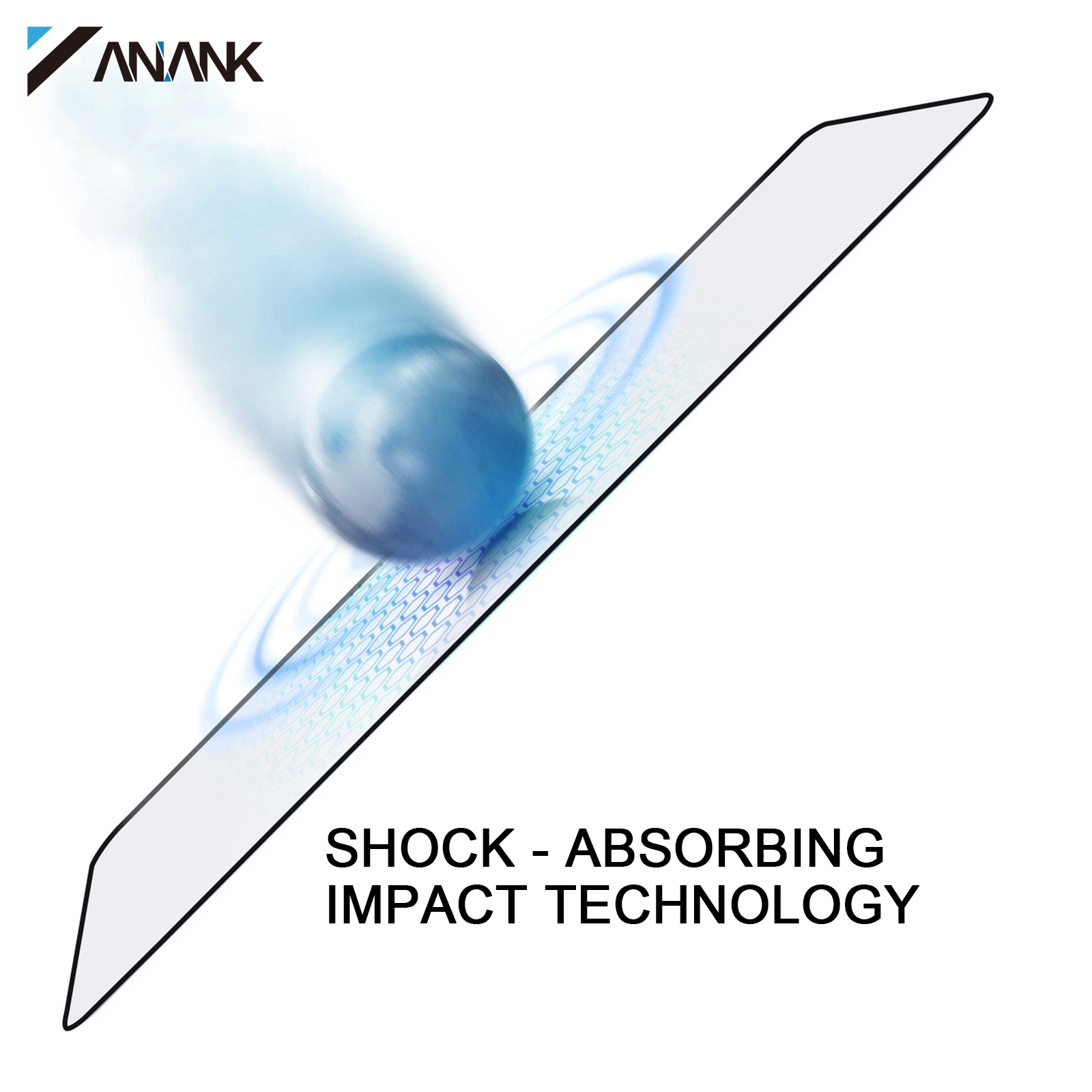 Dán cường lực dành cho iPhone 15 Pro Max/15 Pro/15/15 Plus ANANK 2.5D Full Viền Đen - Hàng Chính Hãng