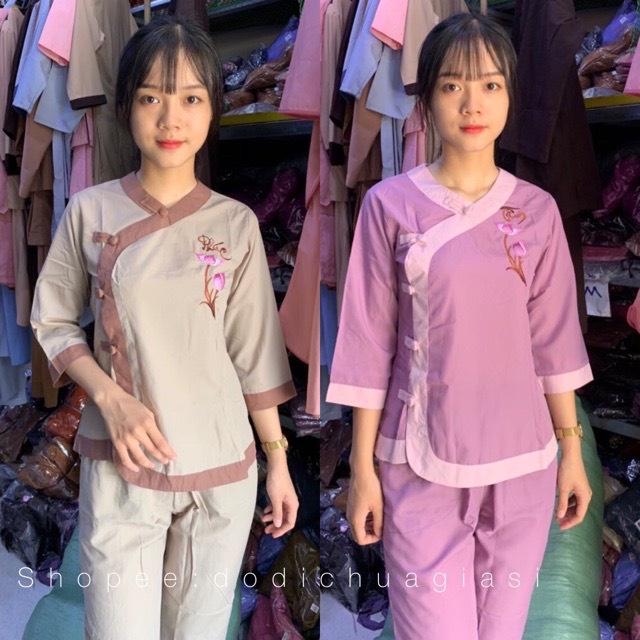 ĐỒ LAM ĐI CHÙA Cổ Tim Nữ s2