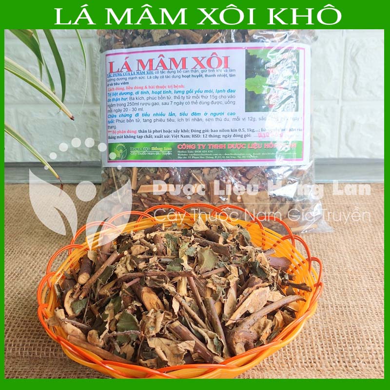 Lá Mâm Xôi khô sạch đóng gói 1kg