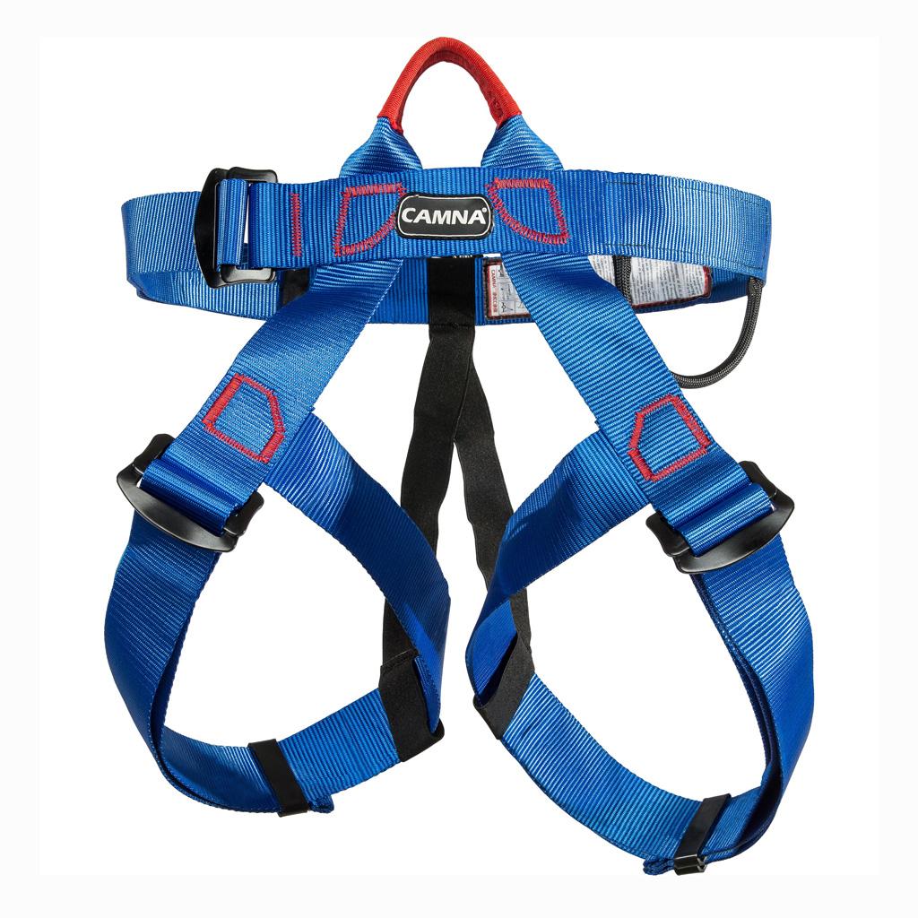 3xClimbing Harness Safety Belt Tree Climbing Rappelling Equip Blue