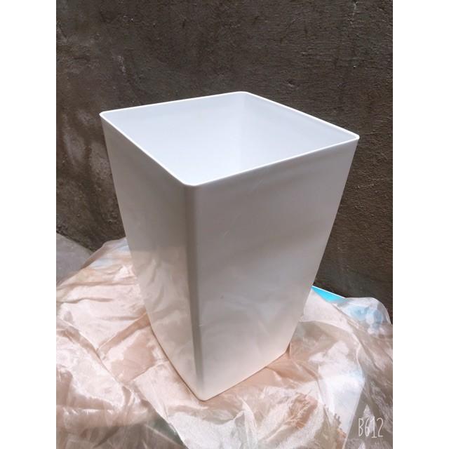 Chậu nhựa trồng cây hoa, cây giả cao cấp cao 40cm, 30cm, 20cm hình tròn, hình vuông