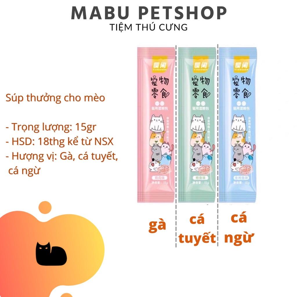 Thức ăn cho mèo thanh súp thưởng bổ sung dinh dưỡng 15gr 3 vị SHIZUKA chất lượng giá rẻ