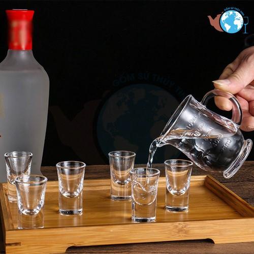 Bộ 6 Ly Rượu Shot Thủy Tinh 34ML
