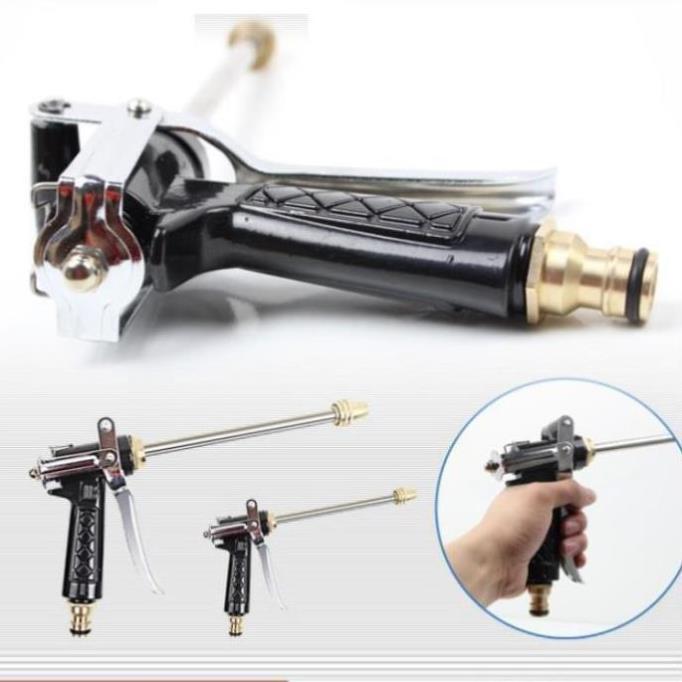 Bộ vòi xịt nước tưới cây đa năng 8 chế độ kèm dây tưới dạng lò xo co dãn 318814 loại 10m