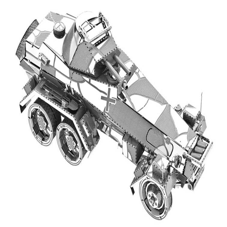 Mô Hình Lắp Ráp 3d Xe Bọc Thép Sd.Kfz.231 - Đức