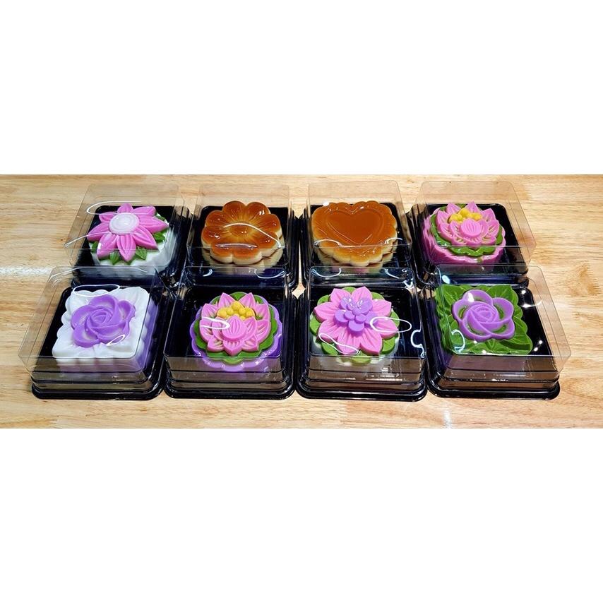 50 Hộp XY12-12 Đựng Bánh Trung Thu 250G - Rau Câu Hoa Sen 10cm