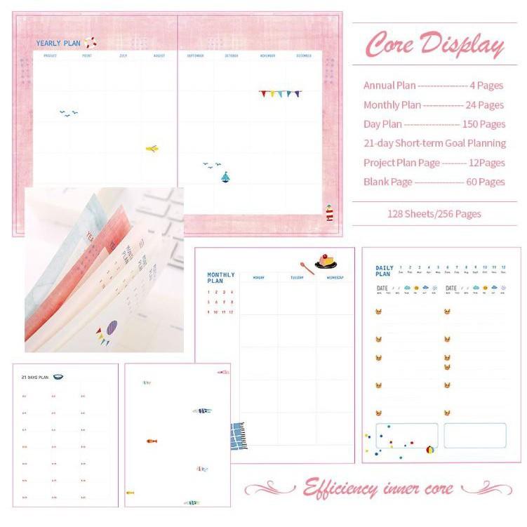 Sổ Kế Hoạch Nhật Ký 365 Ngày Life Planner Ghi Chú Giấy Note