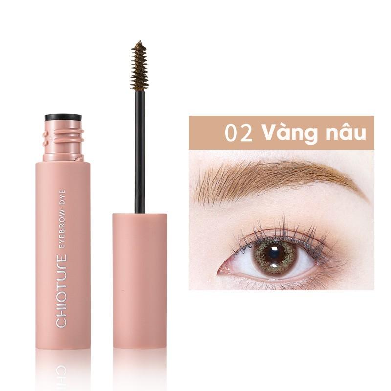 Mascara chuốt lông mày Chioture Eyebrow Dye cọ siêu mảnh chống thấm nước lâu trôi 4.5g