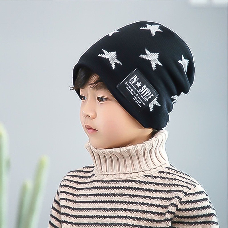 Mũ len ngôi sao cho bé trai và bé gái từ 2 - 8 tuổi kèm khăn ống quàng cổ, 2 lớp dày dặn giữ ấm  vùng đầu , vùng tai và còn có khăn bảo vệ cả cổ bé trong thời tiết giá lạnh của mùa đông 