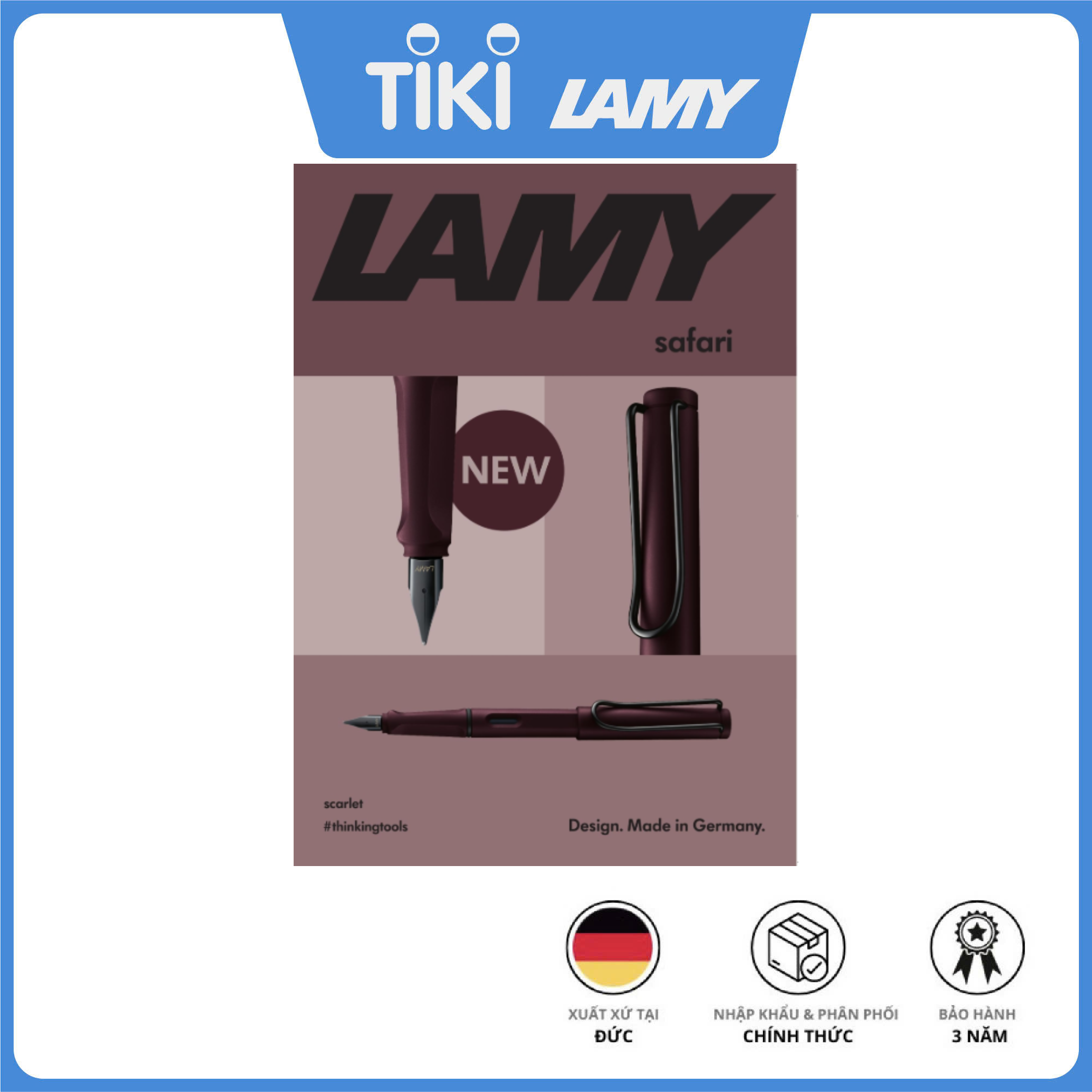 Bút máy Lamy Safari Scarlet 0E3