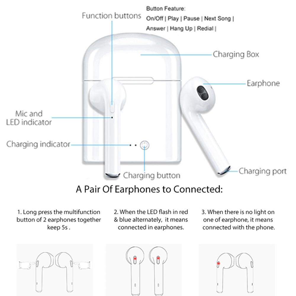 Tai nghe mini Bluetooth không dây kèm hộp sạc tiện dụng