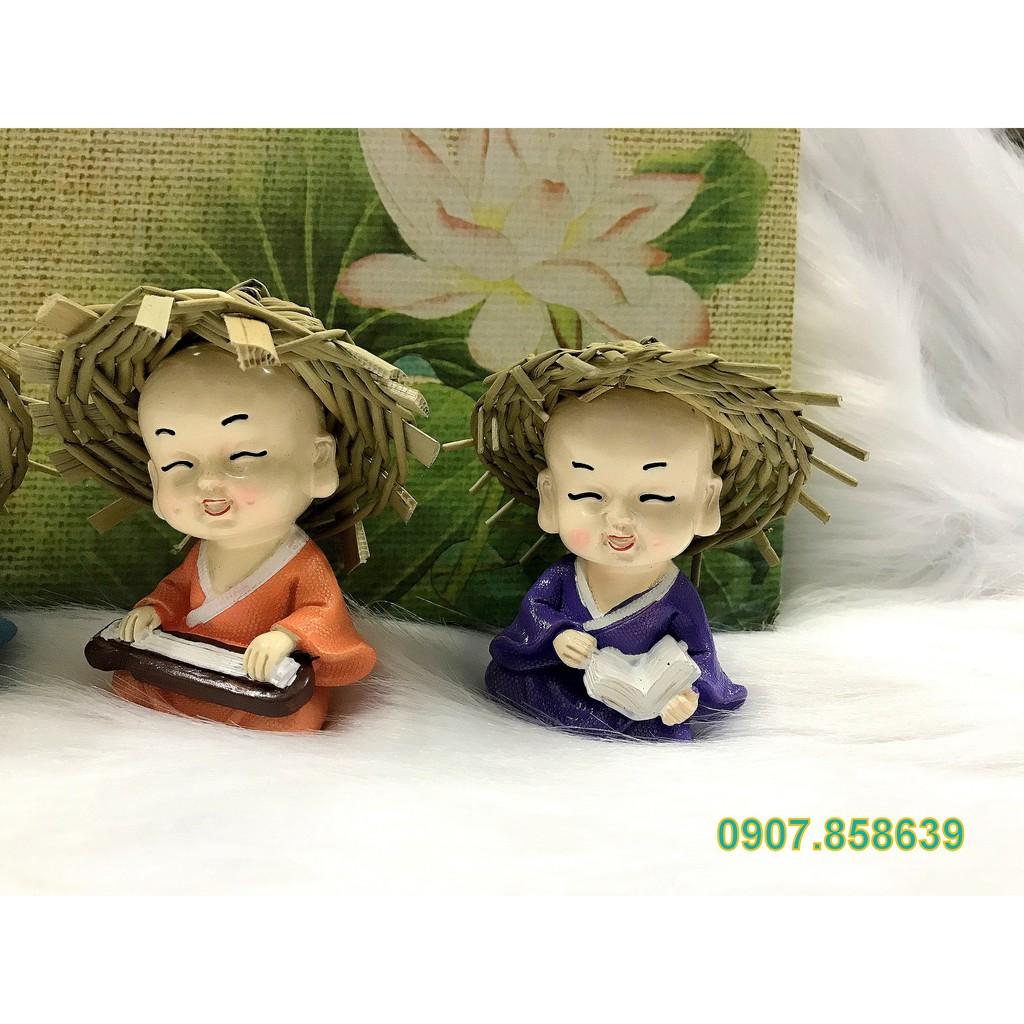Bộ 4 tượng chú tiểu Cầm Kỳ Thi Hoạ