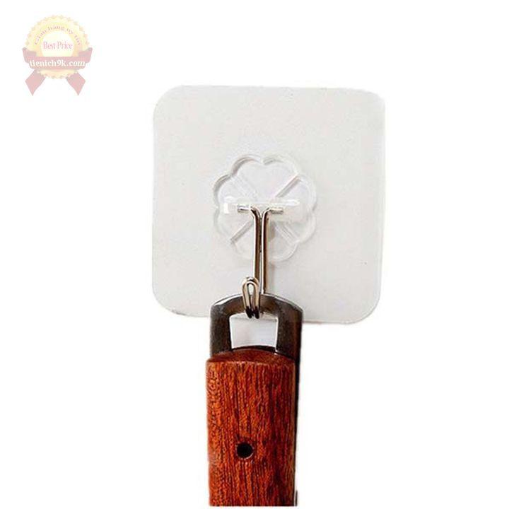 Combo 10 móc dán tường siêu dính thần thánh Trong Suốt loại lớn 6x6cm và 72x72mm