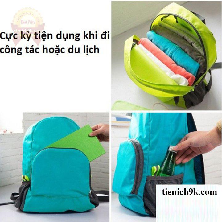 Balo thu gọn siêu nhẹ 0.16g | Balo công tác gấp gọn đi du lịch phượt F731SP1