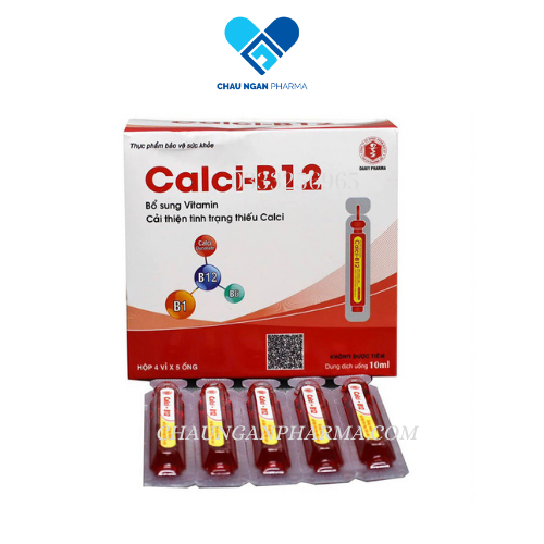 CALCI B12 Đại Uy Hộp 20 ống nhựa