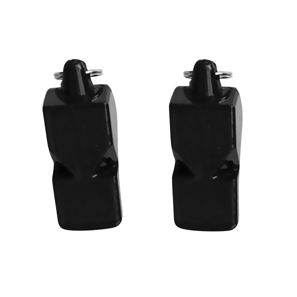 2 Pieces Safety Whistle Super Loud Sports Referee Whistle Emergency Survival Whistle for Outdoor Hiking Camping Fishing Travel