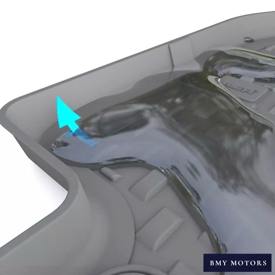 Thảm lót sàn ô tô nhựa TPE Silicon KIA Sportage 2022 + Black Nhãn hiệu Macsim