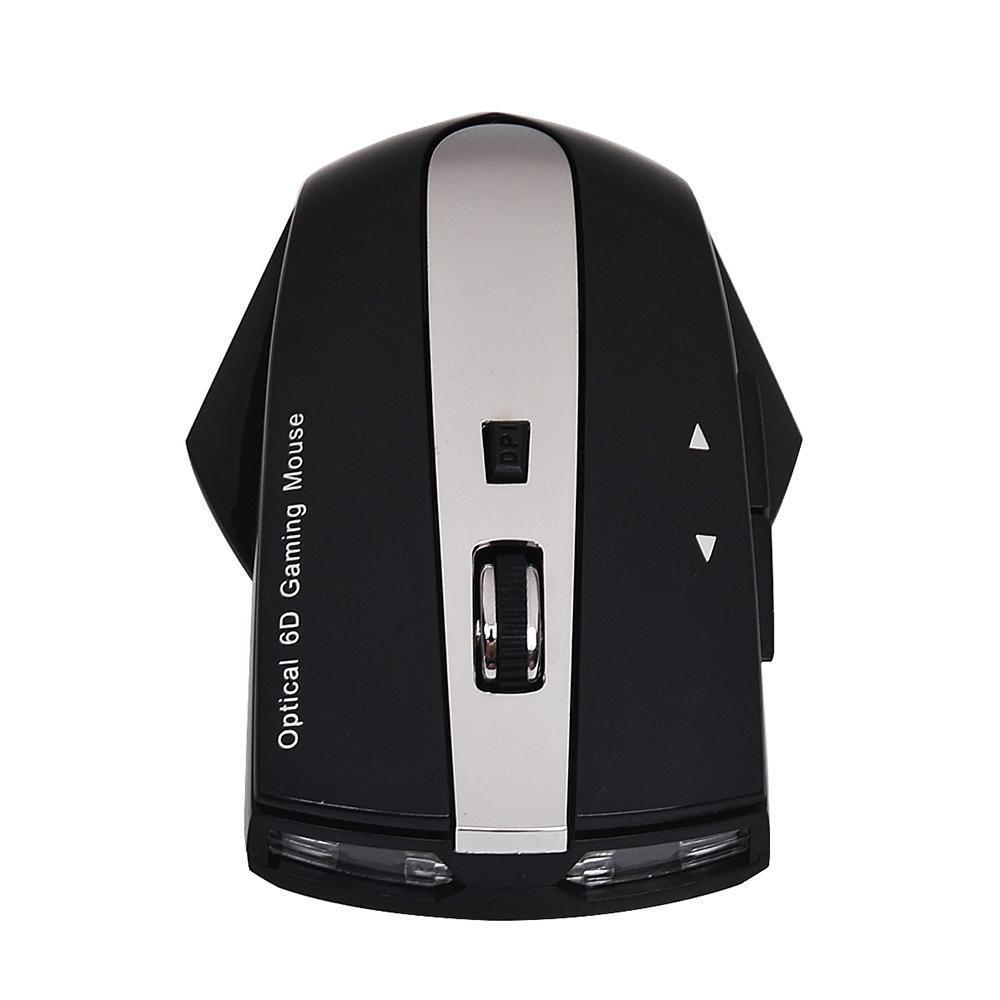 Chuột sạc không dây 2.4G chơi game 6D quang học với 4 cổng USB Hub Đế sạc MG-011