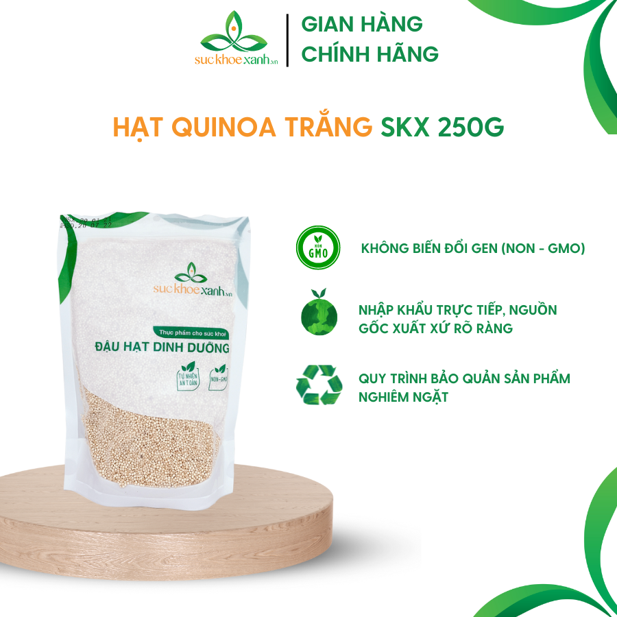 Hạt Quinoa trắng nhập khẩu từ PERU