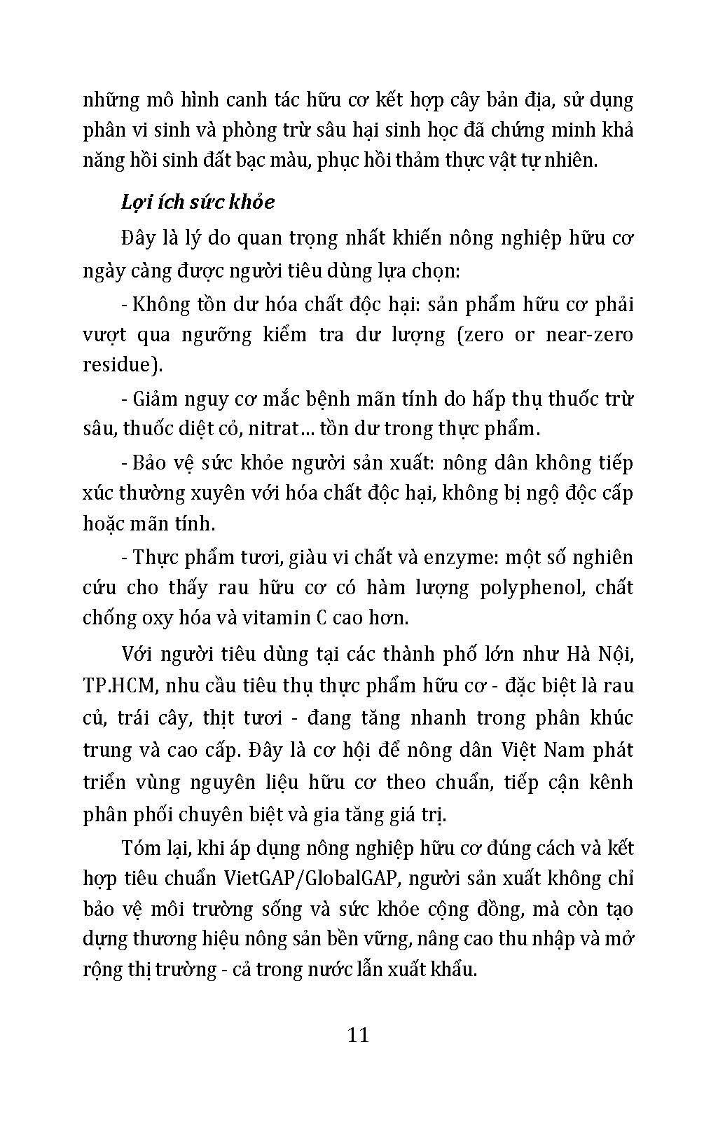 Nông Nghiệp Hữu Cơ - Tiêu Chuẩn VietGAP, GlobalGAP