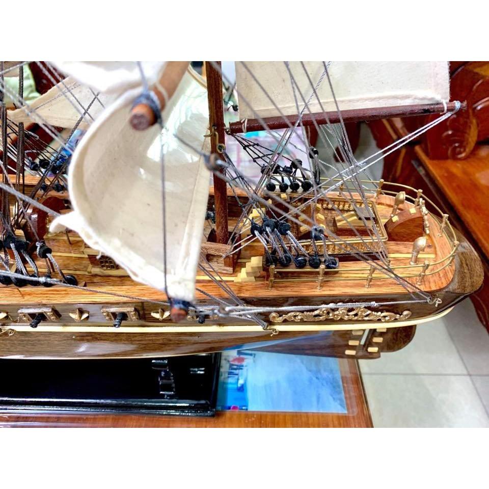 Mô hình trang trí thuyền CUTY SARK Tàu Chở Hàng Dài 100cm Gỗ Muồng Đen Độc Đáo - Thân 80cm