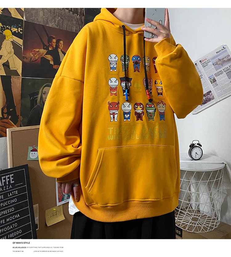 Áo Hoodies nỉ ngoại form rộng WHY YOU LOVE TO ME TiH053