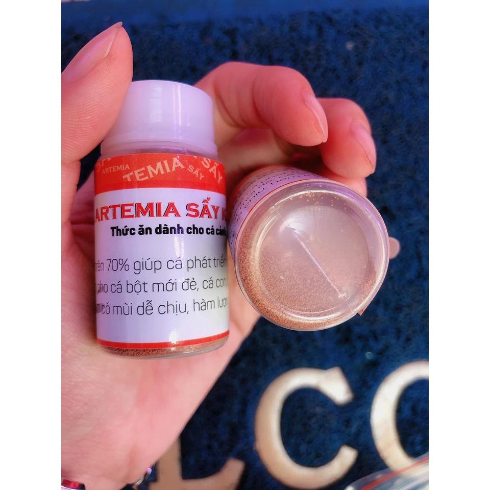 Lọ 10g Artemia bột sấy khô cho cá bột, cá cảnh nhỏ