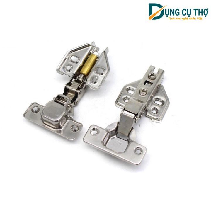 Bản lề tủ bản lề cánh cửa bản lề giảm chấn inox loại cao cấp (Bộ 2 cái)