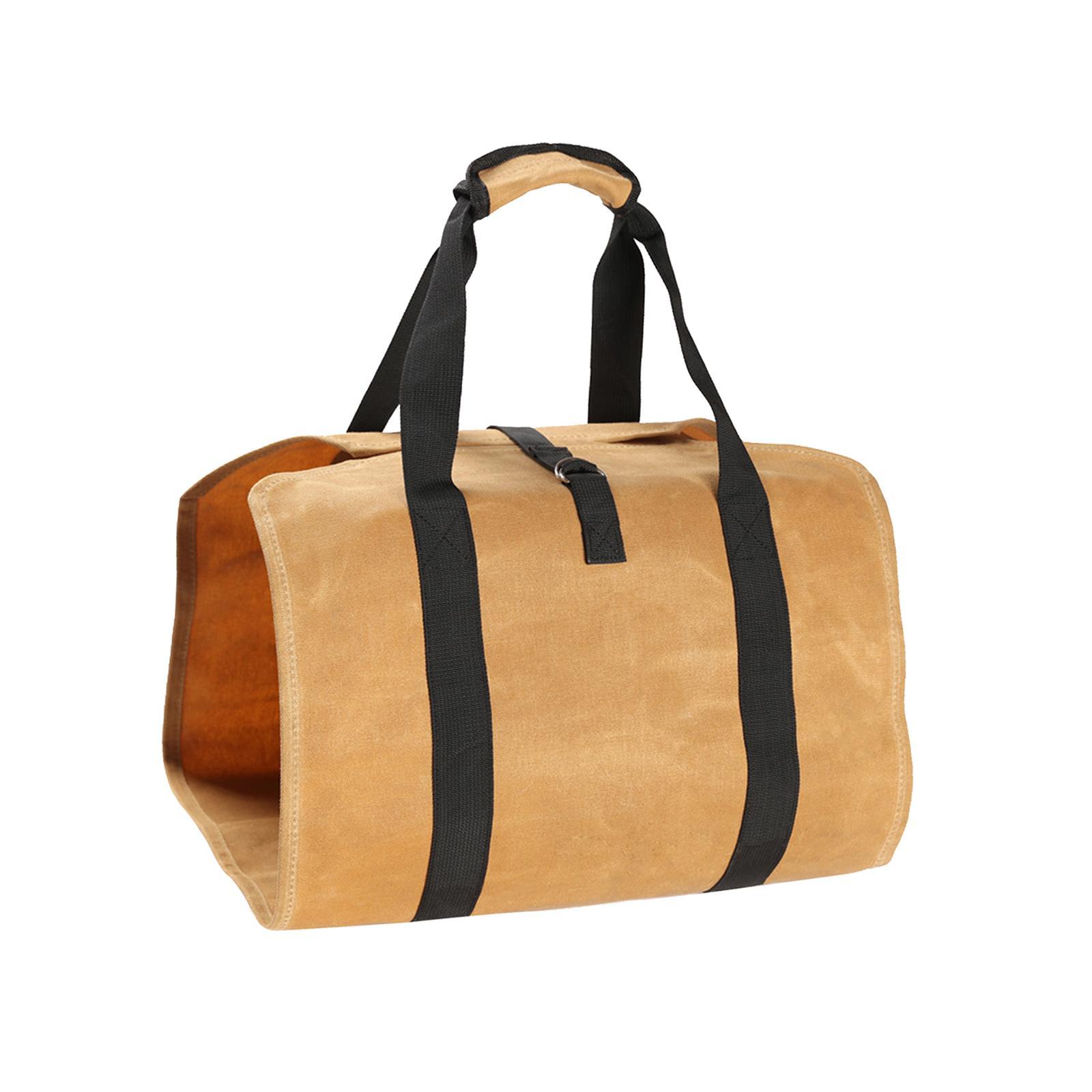 Log Tote Wood Carrying Bag Fire Wood Holder with Handles Firewood Carrier