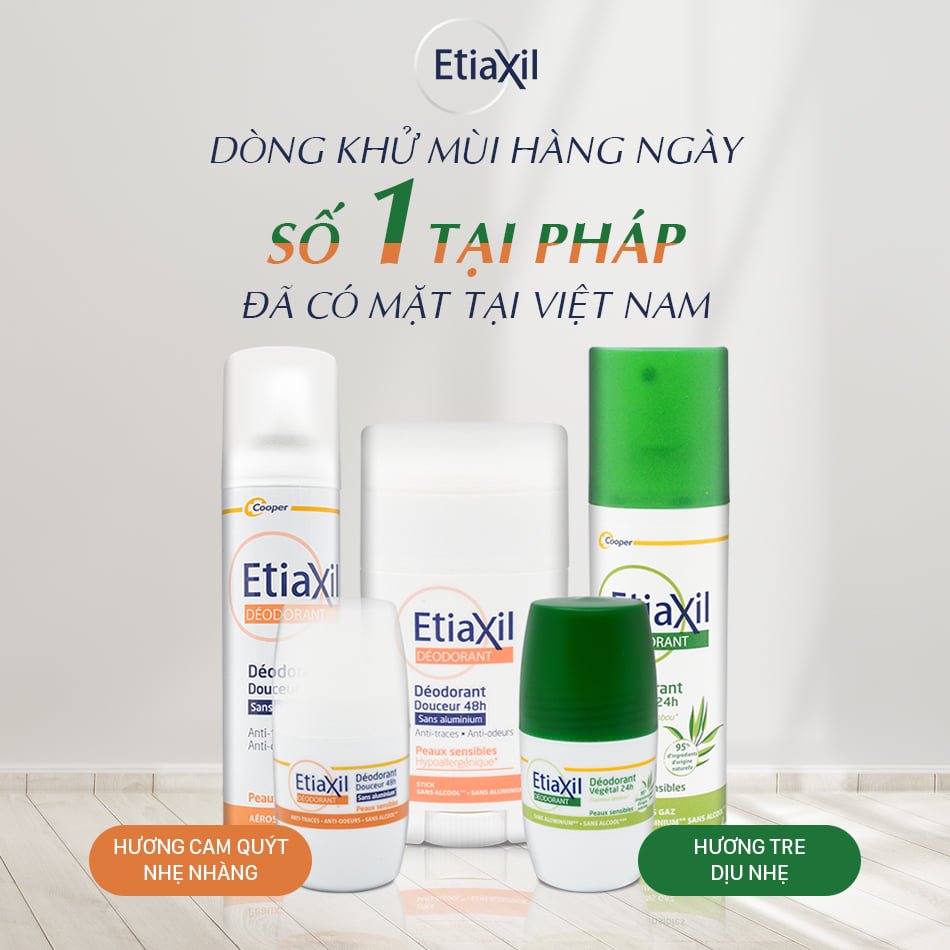 Lăn Khử Mùi Ngăn Mồ Hôi Chiết Xuất Nha Đam Etiaxil Deodorant Vegetal 24h Roll-On 50ML + Tặng Kèm 1 băng đô tai mèo (màu ngẫu nhiên)