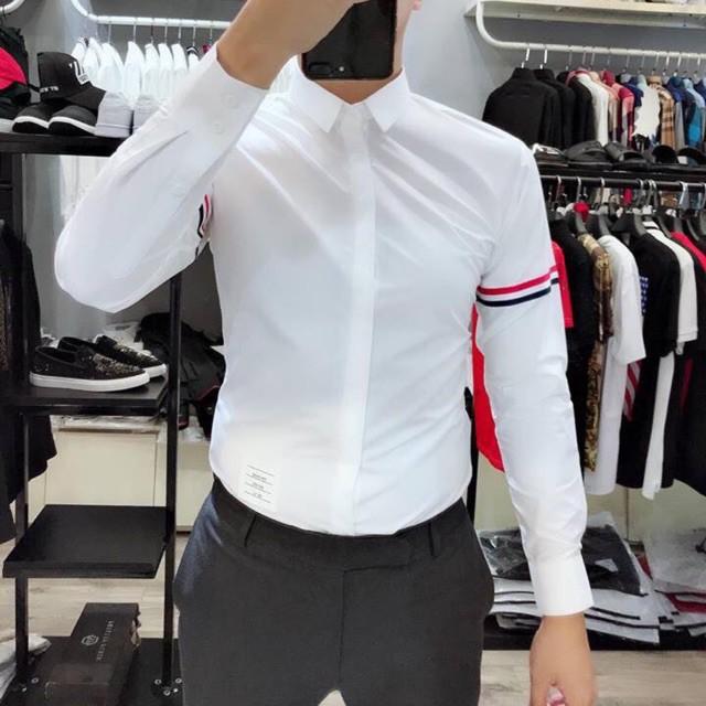 Sơ mi quốc dân hàng cao cấp chất cotton lụa trơn không nhăn hàng slimfit body